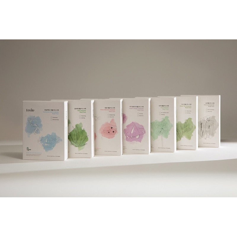 Ecobe - pack de 10 masques - skincare coréenne