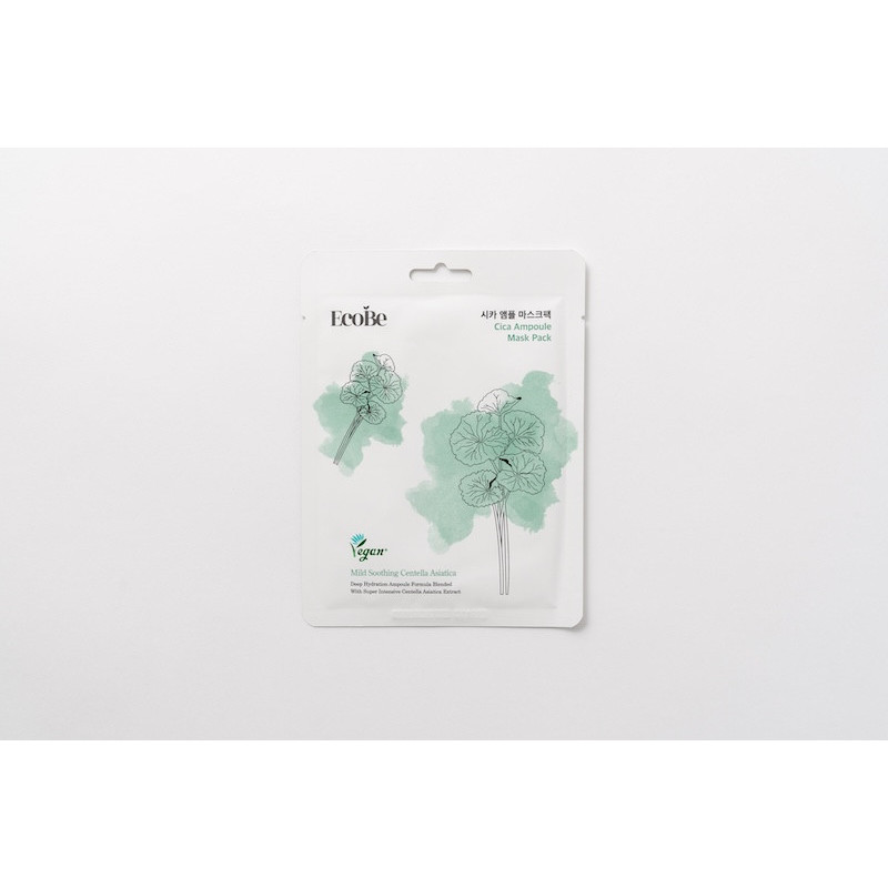 Ecobe - Masque à la cica - skincare coréenne